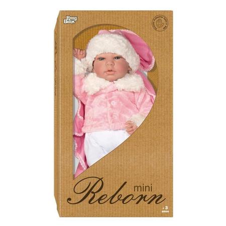 Boneca Bebê Reborn - Menina - Rosa - 39 cm - Brink Model