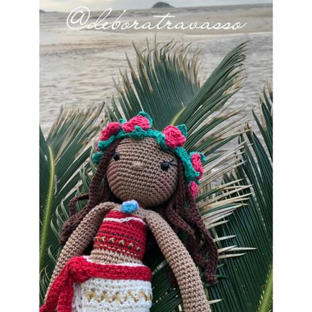 ♥ BONECA MOANA EM AMIGURUMI ♥ - Lena Artesanatos