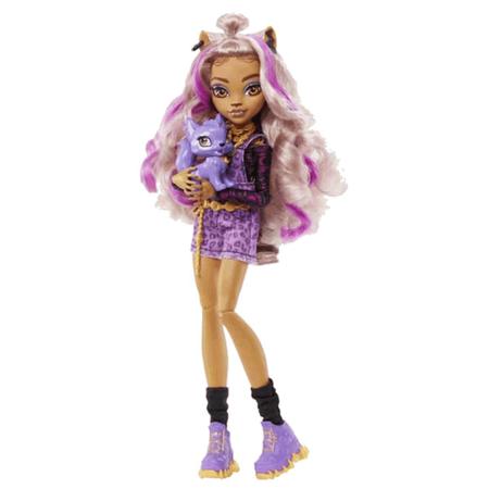 Boneca Monster High Clawdeen Wolf Moda Fashion Com Filhote