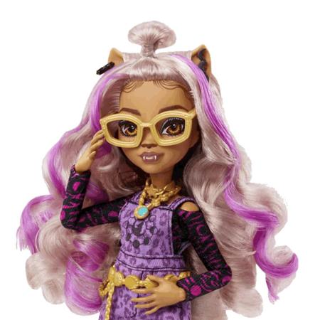 Boneca Monster High Clawdeen Wolf Moda Fashion Com Filhote