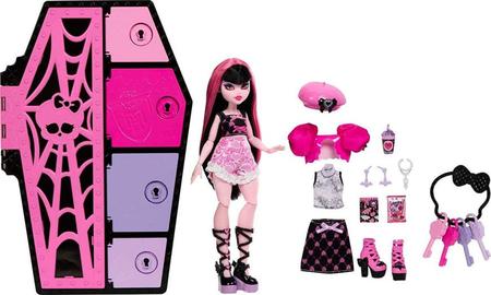 Boneca Monster High Draculaura Skulltimate Secrets HKY60 Mattel