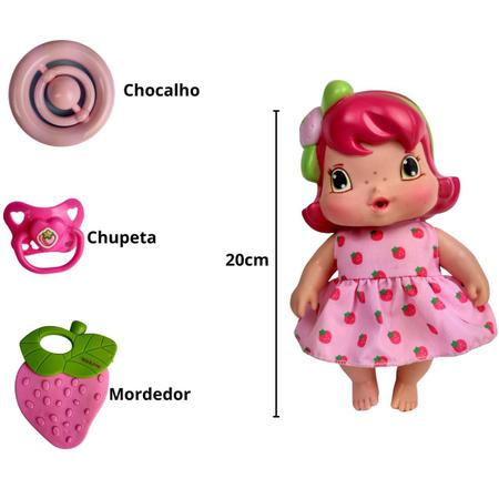 Imagem de Boneca Moranguinho Baby com Acessórios - Mimo