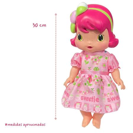 Imagem de Boneca Moranguinho Baby Musical 30cm Original Mimo Toys Presente Crianças +3 Anos