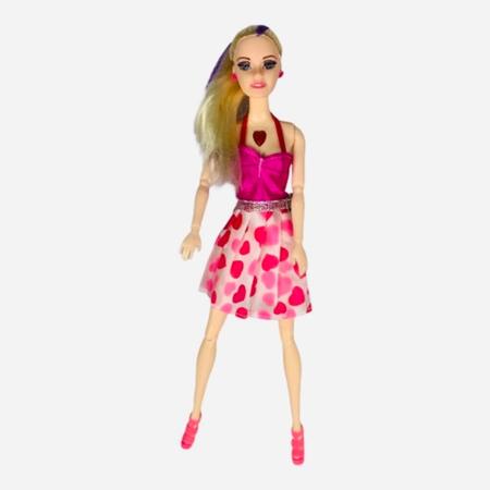 Boneca Tipo Barbie Com Roupa e Acessórios Brinquedo Infantil - Kids Think  big - Boneca Barbie - Magazine Luiza