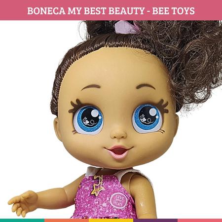 Imagem de Boneca My Best Beauty Cabelo Acessórios Fashion Bee Toys