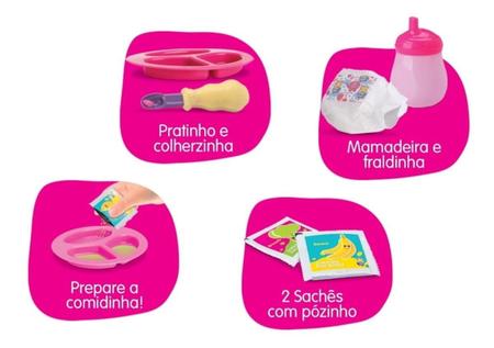 Imagem de Boneca My Little Collection Papinha Faz Caquinha Loira