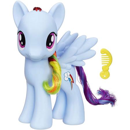 Boneca Pônei Rainbow Dash 20cm Azul My Little Pony - Hasbro em