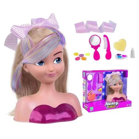 Boneca Nancy Hair Busto Para Pentear E Maquiar 465 - Super Toys - Bonecas -  Magazine Luiza