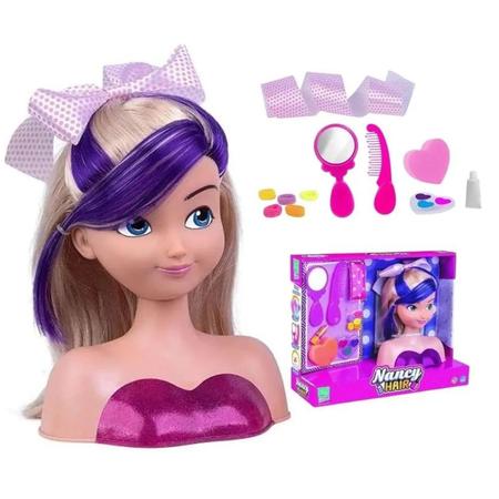 Boneca Busto Nancy Hair Super Toys Fazer Maquiagem Ref 465, Magalu  Empresas