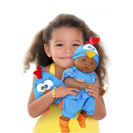 Imagem de Boneca Negra Mini Baby Galinha Pintadinha Cheirinho De Bebê 5612 Roma