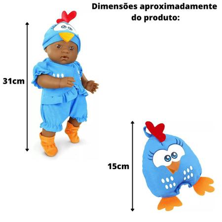 Imagem de Boneca Negra Mini Baby Galinha Pintadinha Cheirinho De Bebê 5612 Roma