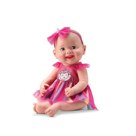 Imagem de Boneca New Born Diver Toys Unique Collection Vestido Arco-Iris