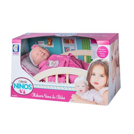 Boneca Bebe Reborn Ninos Cotiplas 38cm - Bonecas - Magazine Luiza