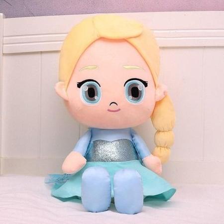 Imagem de Boneca Pelúcia ELSA Baby FROZEN Disney Infantil 30cm + OLAF