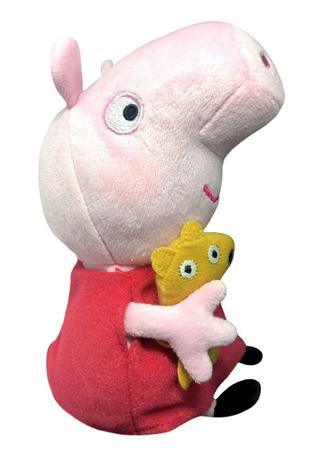 Imagem de Boneca Pelúcia Pequena Ty Beanie Babies Porca Peppa Pig Tradicional 19 cm - Irmã Do George Pig - Dtc