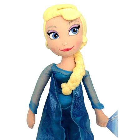 Boneca Elsa Frozen Pelúcia 50cm Disney