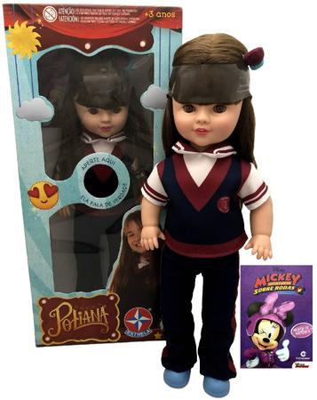 Brinquedo Boneca Grande Menina Poliana Roupa Tradicional Uniforme -  Personagem Da Atriz E Cantora Sophia Valverde Novela Infantil As Aventuras  De Poliana Sbt - Novabrink em Promoção na Americanas