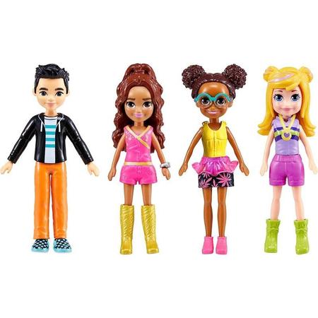 Imagem de Boneca Polly Pocket Conjunto Fashion Baía Mágica - Polly, Shani, Gilda e Jake c/ Acessórios - Mattel