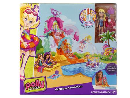 Conjunto e Boneca - Polly Pocket - Parque Aquático de Esportes