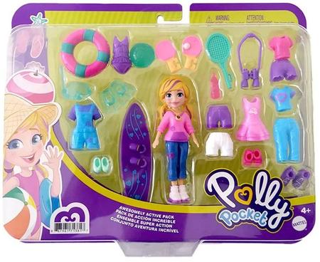 Conjunto Boneca E Acessórios - Polly Pocket - Armário Fashion