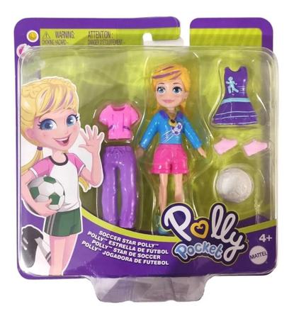 Kit Polly Pocket Jogadora de Futebol