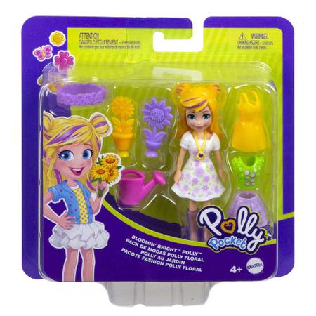 Conjunto Polly Pocket Pequeno Polly Fashion Floral - Mattel