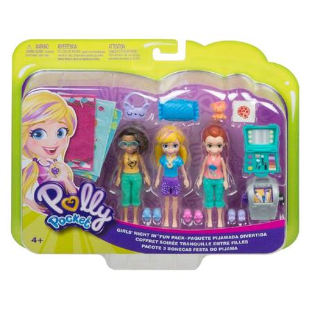 Boneca Polly Pocket Kit com 3 Bonecas Club House - GMF82 - Mattel