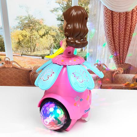 música princesa dançante - Luzes LED 3D dançando brinquedo menina  bailarina,Boneca princesa musical dançando anjo, brinquedo balé dos sonhos  giratório
