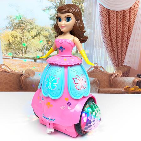 música princesa dançante - Luzes LED 3D dançando brinquedo menina  bailarina,Boneca princesa musical dançando anjo, brinquedo balé dos sonhos  giratório