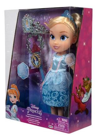 Imagem de Boneca Princesa Disney Cinderela Com Varinha Multikids