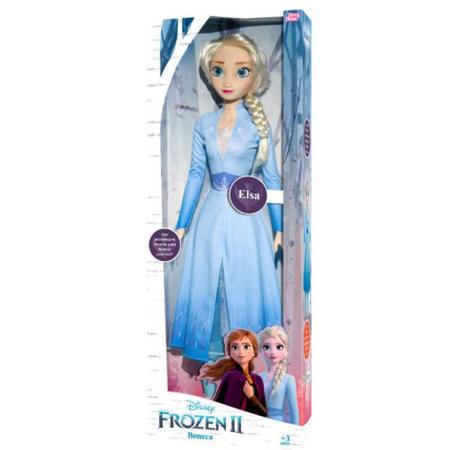 Boneca Frozen Elsa Brinquedo Disney Original 55cm - BABY BRINK - Bonecas -  Magazine Luiza