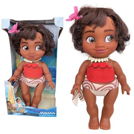 Boneca Princesa Moana Disney Bebê Baby 36 Cm 2504 Cotiplás em