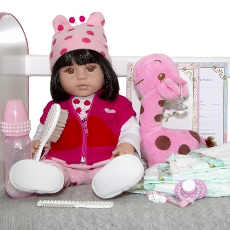 Boneca Reborn Princesa Realista Adora Castanho Silicone - Cegonha