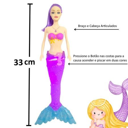 Roupa Brinquedo Boneca Barbie Cauda Sereia + Top + Acessórios, Sapatos,  Bolsas-53 peças - Escorrega o Preço