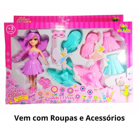 Boneca Abbie e Amiga Bonecas Com Troca de Roupa Divertido Guarda Roupa Com  Acessórios, Magalu Empresas