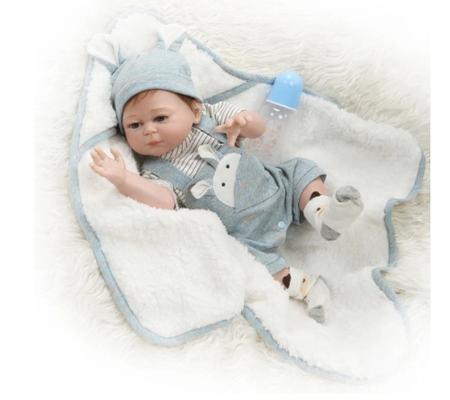 Boneca Reborn Silicone Com Cobertor - 48 Cm Original Npk
