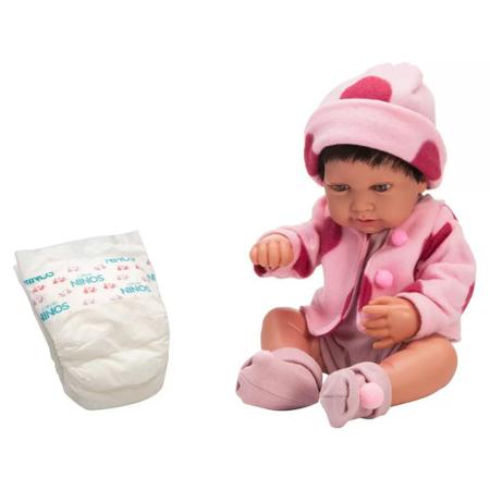 Boneca Anny Doll Baby Reborn Menina - 2441 - Cotiplás - Real Brinquedos