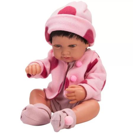 Boneca Anny Doll Baby Reborn Menina - 2441 - Cotiplás - Real Brinquedos