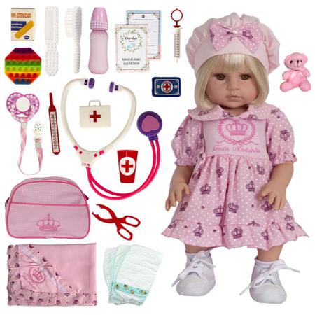 Boneca Bebe Reborn Silicone Girafinha Menina 48cm Realista - Cegonha Reborn  Dolls - Boneca Reborn - Magazine Luiza