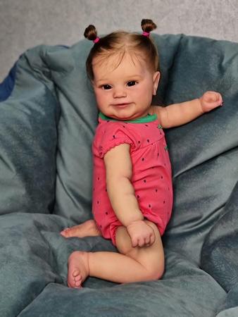 Boneca Reborn Baby Doll RXDOLL Maddie, vinil de silicone completo, 50 cm, menina Imagem de Boneca Reborn Baby Doll RXDOLL Maddie, vinil de silicone completo, 50 cm, menina