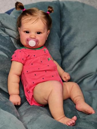 Boneca Reborn Baby Doll RXDOLL Maddie, vinil de silicone completo, 50 cm, menina Imagem de Boneca Reborn Baby Doll RXDOLL Maddie, vinil de silicone completo, 50 cm, menina