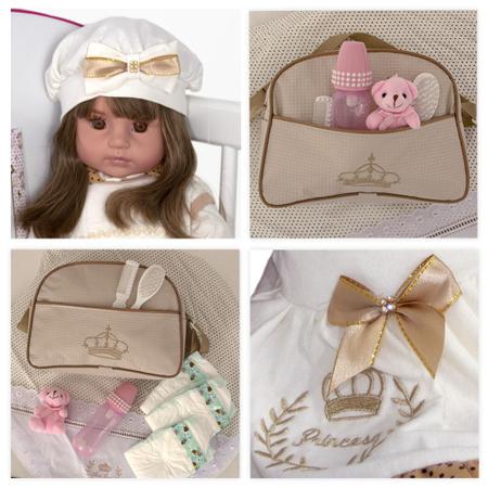 Boneca Bebê Reborn Realista Vários Itens E Bolsa Maternidade - Cegonha  Reborn Dolls - Bonecas - Magazine Luiza