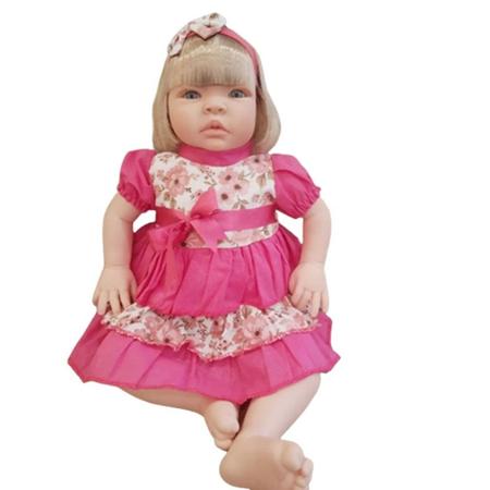 Boneca Reborn Baby Kiss Estilo Bebê Reborn Realista SID-NYL