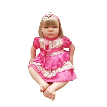 Boneca Reborn Baby Kiss Estilo Bebê Reborn Realista SID-NYL