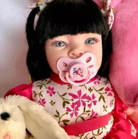 Boneca Reborn Baby Kiss Morena Linda Com Kit Maquiagem - Kaydora Brinquedos  - Boneca Reborn - Magazine Luiza