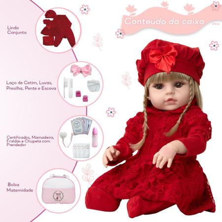 Bebe Reborn Boneca Barata Real Com Chupeta Enxoval Completo - Cegonha Reborn  Dolls - Bonecas - Magazine Luiza