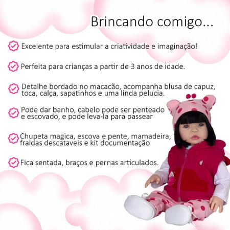 Boneca Baby + Bolsa Maternidade Magazine Luiza Enviamos Hoje - Cegonha  Reborn Dolls - Boneca Reborn - Magazine Luiza