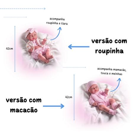 Boneca reborn bebe pequena nenem realista brinquedo infantil menina  bebezinho com cheiro bebezao bb - Milk Brinquedos - Boneca Reborn -  Magazine Luiza