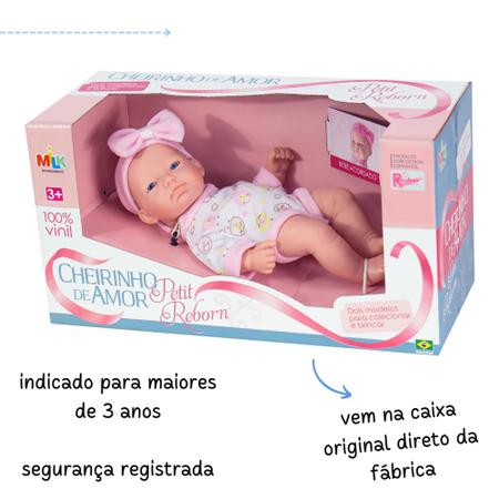 Boneca reborn Bebe pequena Meu Bebezinho ED1 Brinquedos