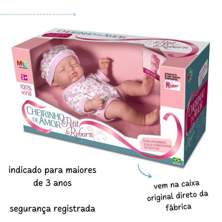 Brinquedo infantil Bebe Reborn Realista Mais Acessório - Milk Brinquedos -  Boneca Reborn - Magazine Luiza